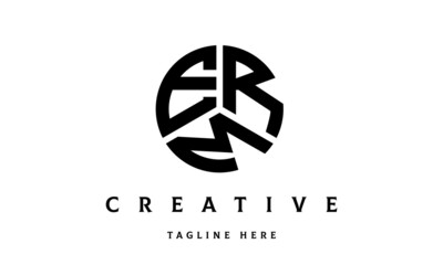 ERM creative circle three letter logo