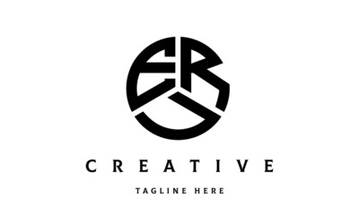 ERU creative circle three letter logo