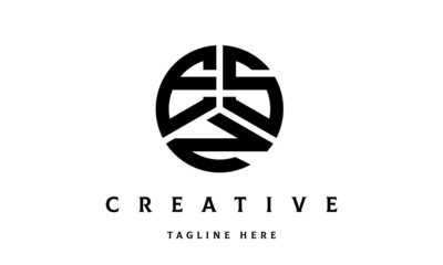 ESN creative circle three letter logo