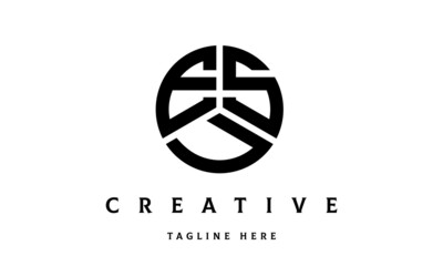 ESU creative circle three letter logo