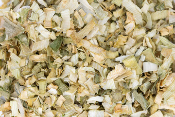 dried natural leek (Allium ampeloprasum)