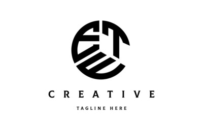ETE creative circle three letter logo