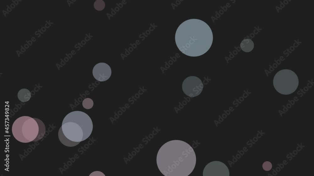 Poster beautiful floating moving pastel glowing bokeh bubbles lights seamless loop motion on grey backgroun