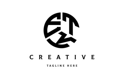 ETK creative circle three letter logo