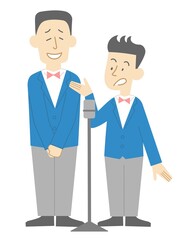 漫才をする芸人4