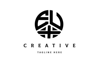 EUX creative circle three letter logo