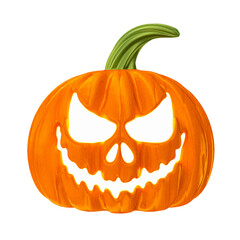 Halloween 3d pumpikin isolated