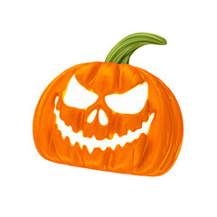 Halloween 3d pumpikin isolated