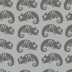 Chameleon seamless pattern