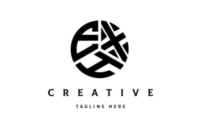 EXH creative circle three letter logo