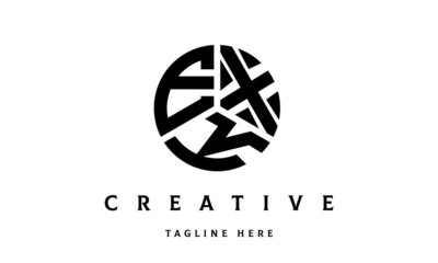 EXK creative circle three letter logo