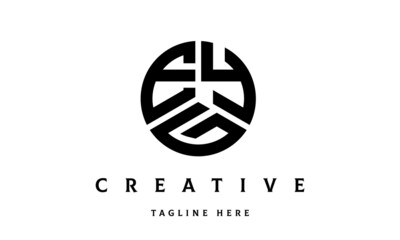 EYG creative circle three letter logo