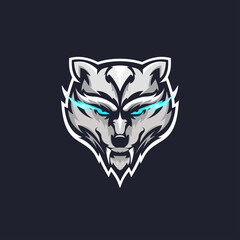 Wolf Mascot Logo Template