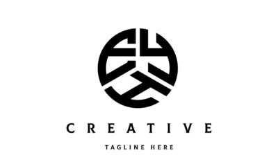 EYH creative circle three letter logo