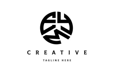 EYM creative circle three letter logo