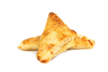 tasty fresh puff pastry triangle