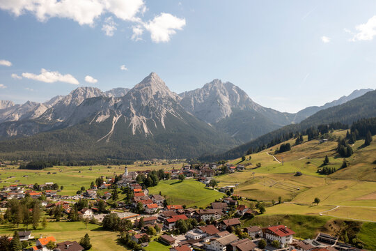 Beautiful panorama of the Austrian Alps