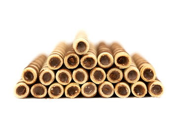 Delicious Wafer Chocolate Cream Rolls