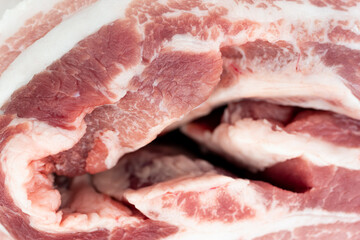 fresh raw pork bacon meat