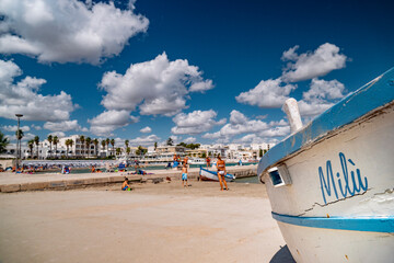 OTRANTO. LECCE. SUMMER 2021.  Sunny day in the beautifull Otranto. View of the old historic town