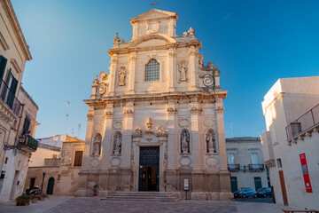 Fototapeta premium LECCE. ITALY. SUMMER 2021. View of historic centre of old town