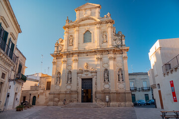 Fototapeta premium LECCE. ITALY. SUMMER 2021. View of historic centre of old town