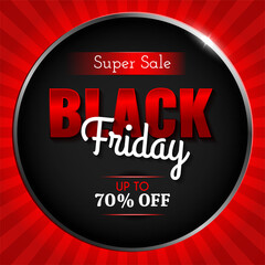 Fototapeta na wymiar black friday super sale discount banner. black friday post template design. black friday social media banner