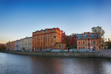 Naklejka premium view of the town