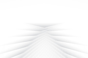 Abstract white and gray color, modern design background with geometric shape. Vector illustration.