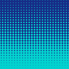 blue abstract halftone dots pattern vector background