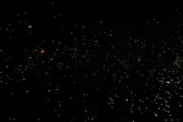 completely starry sky in a very black sky