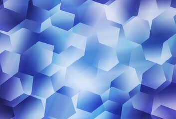 Light Pink, Blue vector pattern with colorful hexagons.