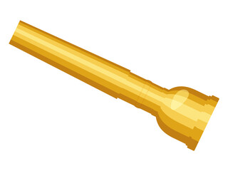 トランペットのマウスピースのイラスト