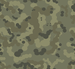 Military camouflage pattern, army uniform, modern clothing texture. EPS