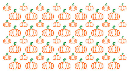 Background of pumpkins. Halloween background. Background vector illustration.