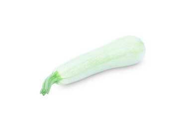 Ripe zucchini on a white background, zucchini isolate