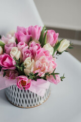 bouquet of pink roses