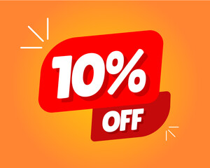 10% off limited special offer banner stock illustration sale