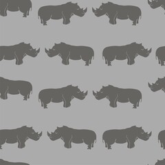 Rhino seamless pattern