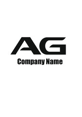AG,GA,A,G abstract logo letters monograms.