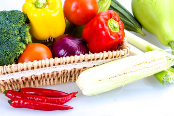 Vegetables in the basket