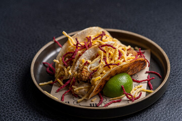 chops and vegetables