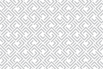Abstract geometric pattern. A seamless vector background. White and gray ornament. Graphic modern pattern. Simple lattice graphic design.