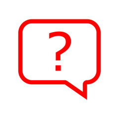 Question mark symbol vector icon illustration sign concept. Problem question mark design support faq query element. Help communication icon shape answer. Solution message discussion badge mark symbol