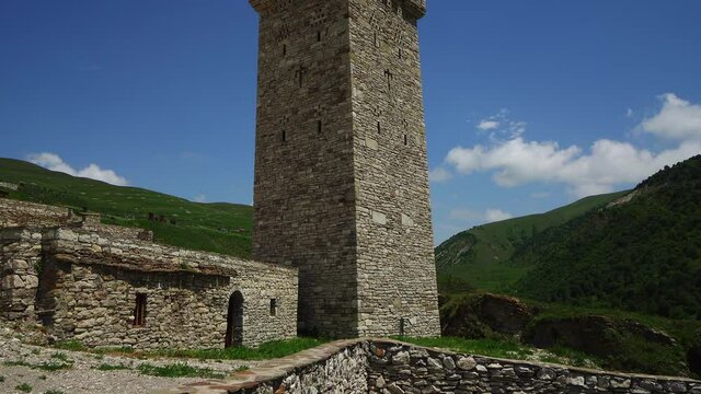 Restored Medieval Village of Khoy in Chechen Republic, Russia