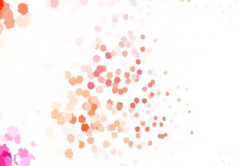 Light Red vector background with abstract shapes.