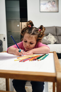 school, education, girl, pencil, drawing, desk, sitting, student, lear