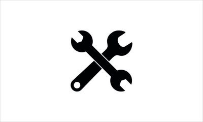 Wrench Metal Spanner Icon Vector Design Template
