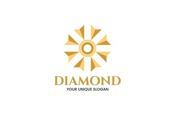 Diamond logo, luxury, elegant and modern design elements.