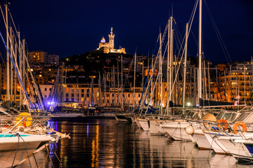 boats in the harbor, Marseille.